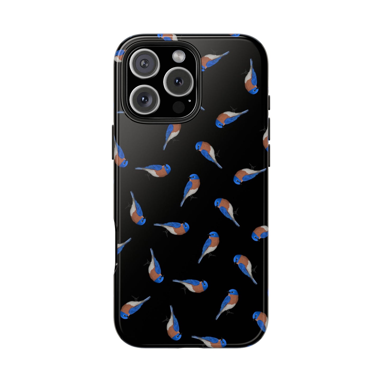 Bluebird iPhone Case Black – Premium Tough Phone Cover for Bird Lovers