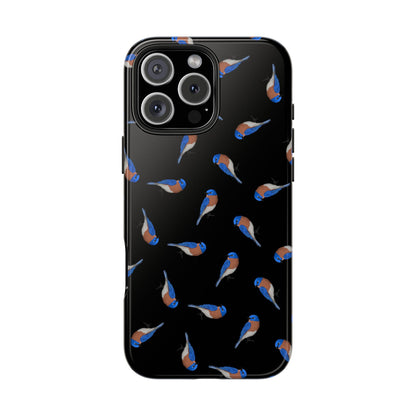 Bluebird iPhone Case Black – Premium Tough Phone Cover for Bird Lovers