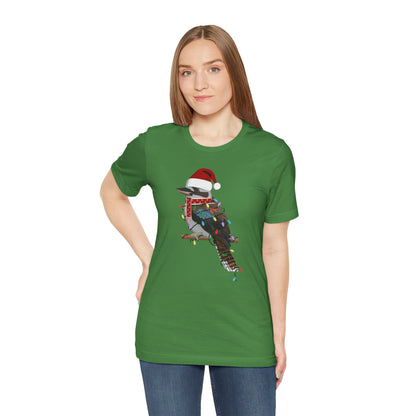 Kookaburra with Fairy Lights Christmas Bird T-Shirt