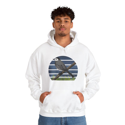 White Wagtail Bird Hoodie