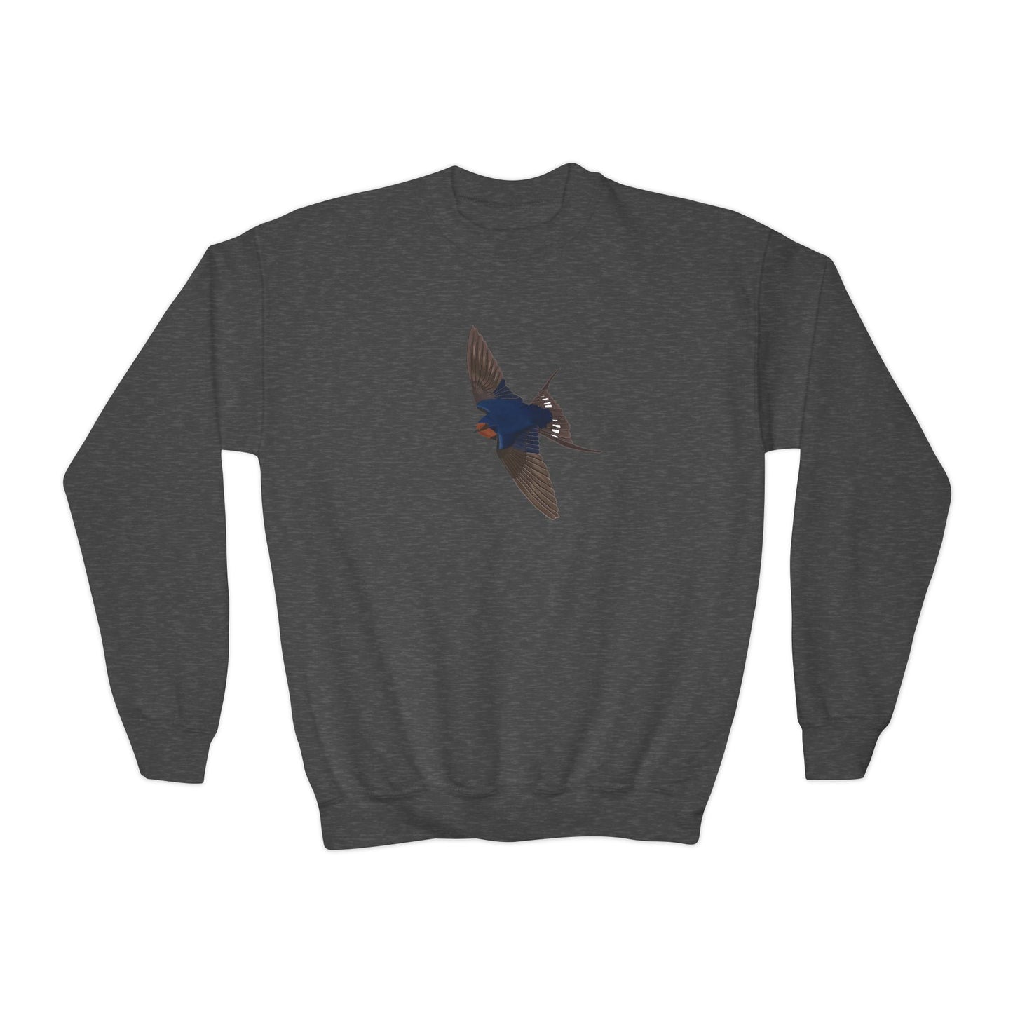 Barn Swallow Bird Birdwatching Youth Crewneck Sweatshirt