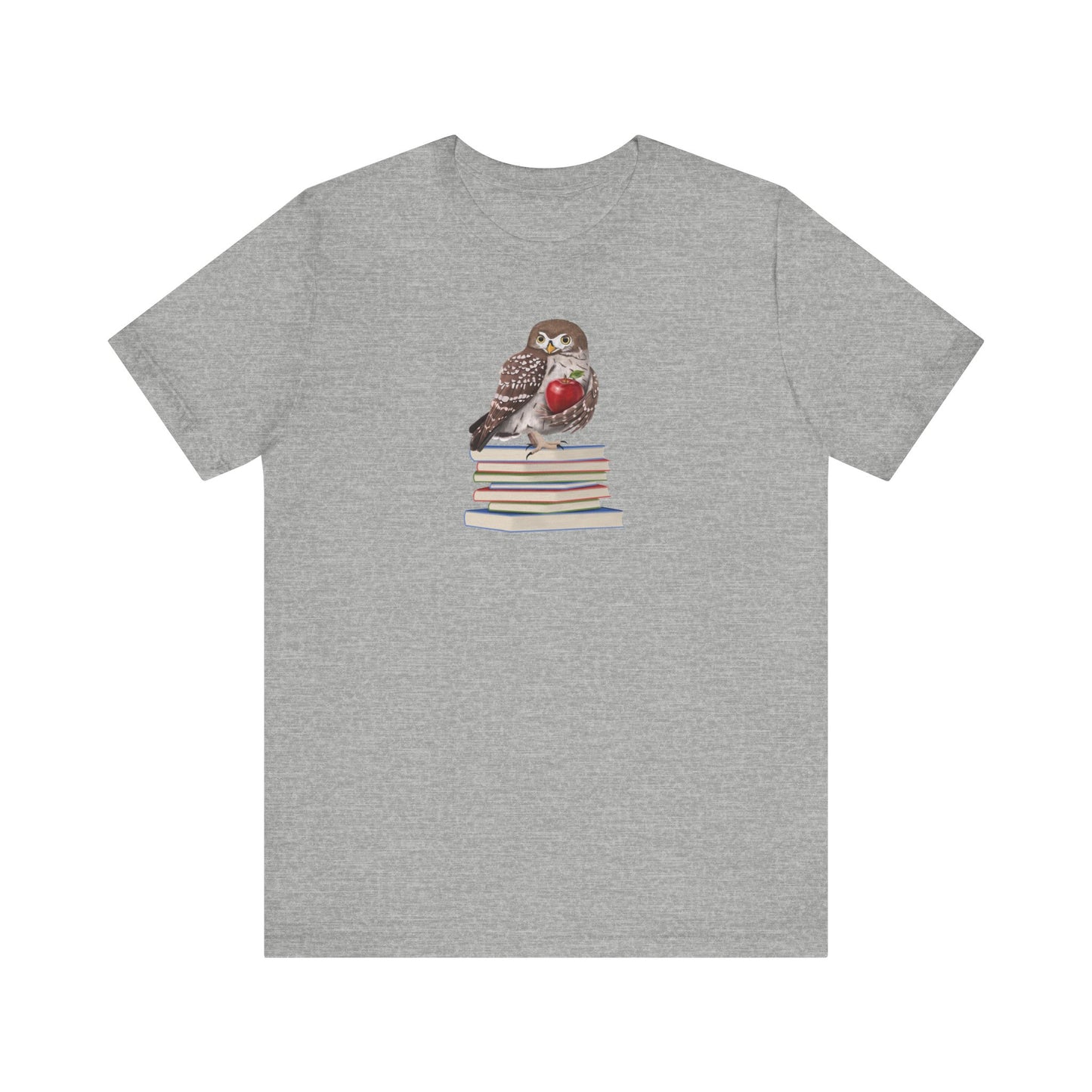 Cute Owl on Books Teacher Shirt – Back to School Apple Aesthetic