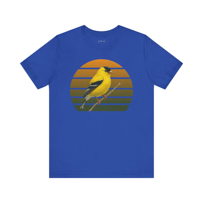American Goldfinch T-Shirt | Unisex Retail Fit Bird Lover Tee | Wildlife Birder Gift