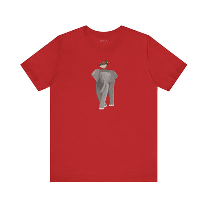 Elephant with Mallard Duck Birds Birding & Birdwatching T-Shirt