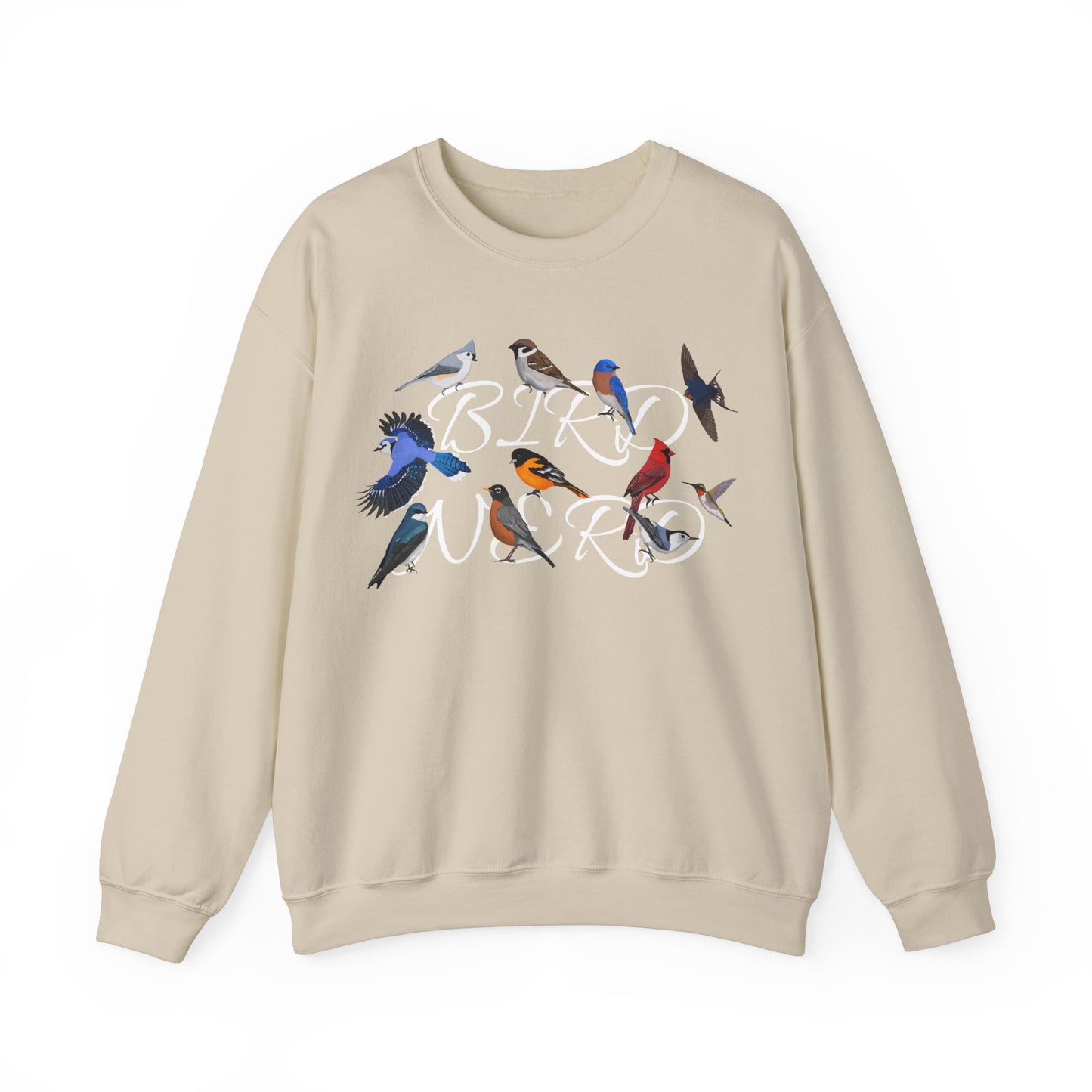 Bird Nerd Blue Jay Cardinal Hummingbird Robin Oriole Birdlover Sweatshirt