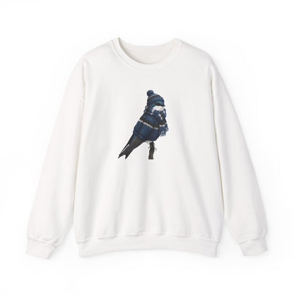 Tree Swallow Winter Sweatshirt | Bird Watcher Crewneck | Unisex Songbirds Wearing Knit Gift for Bird Lovers
