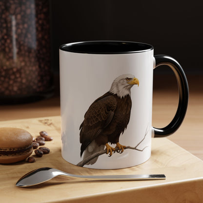 ハクトウワシの陶器製バードコーヒーマグ – バードウォッチャーへのカスタムギフト