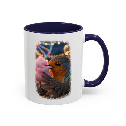 Robin Rosi Pink Cotton Candy Premium Mug for Bird Lovers