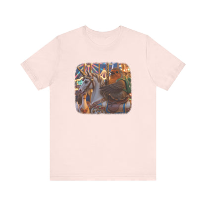 Robin Rosi Unicorn Carousel Premium T-Shirt for Bird Lovers