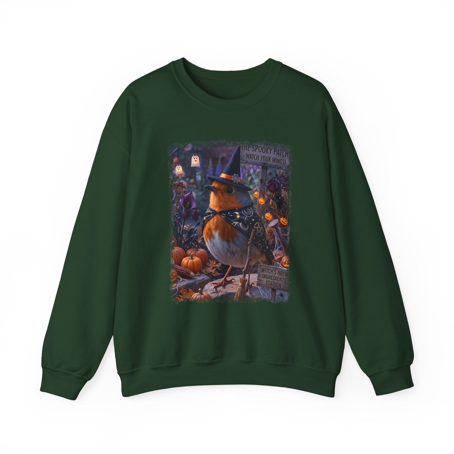 Robin Rosi Halloween Witch Sweatshirt – Cozy Crewneck for Spooky Season