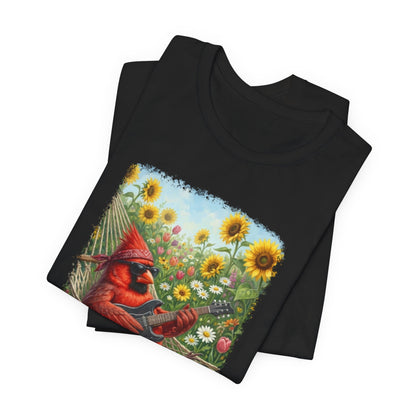 Cardinal Hammock Chillout – Premium Unisex Bird Lovers T-Shirt