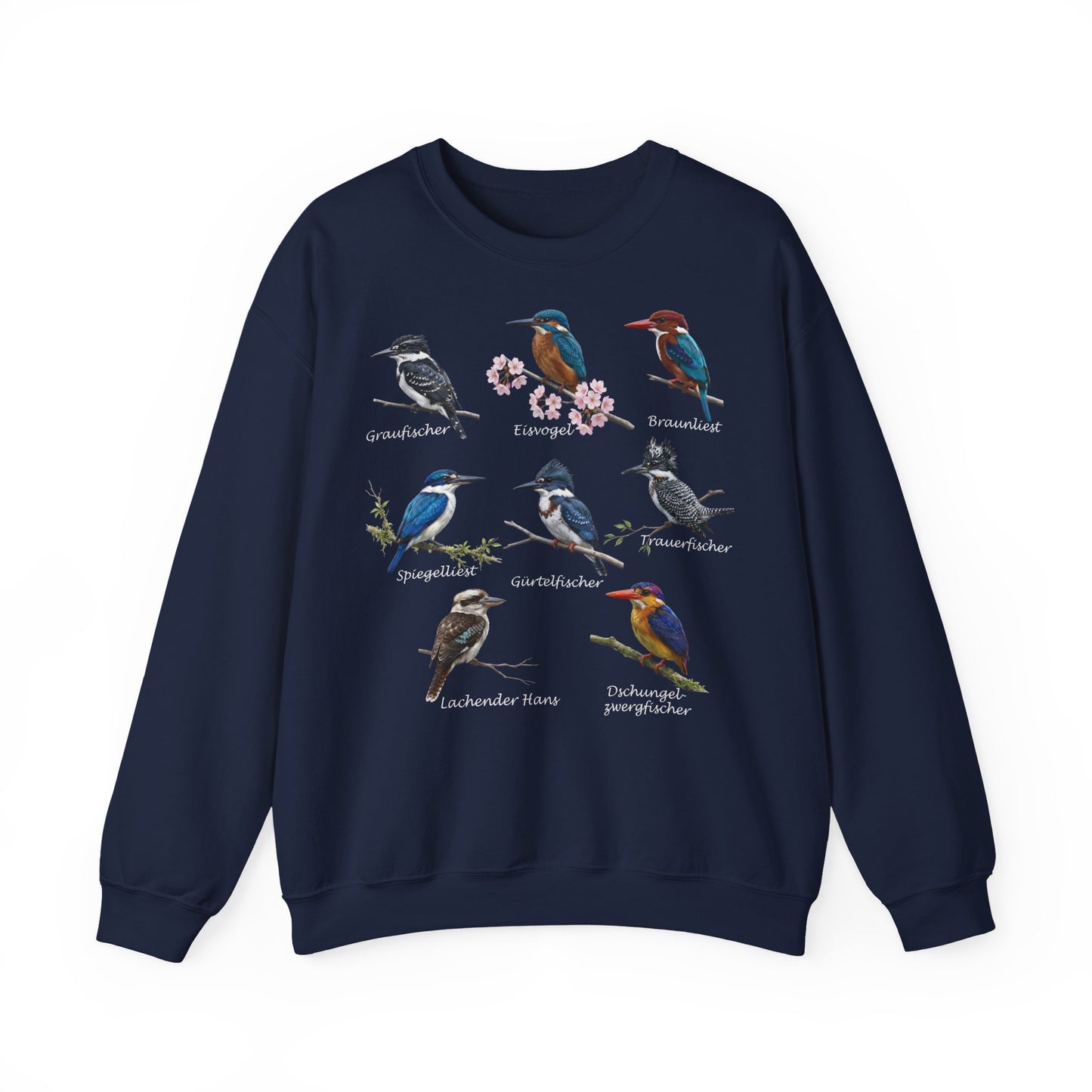 Sweatshirt mit Eisvögeln & Liesten: Lachender Hans & Co. | Vogelkunde