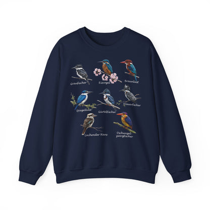 Sweatshirt mit Eisvögeln & Liesten: Lachender Hans & Co. | Vogelkunde