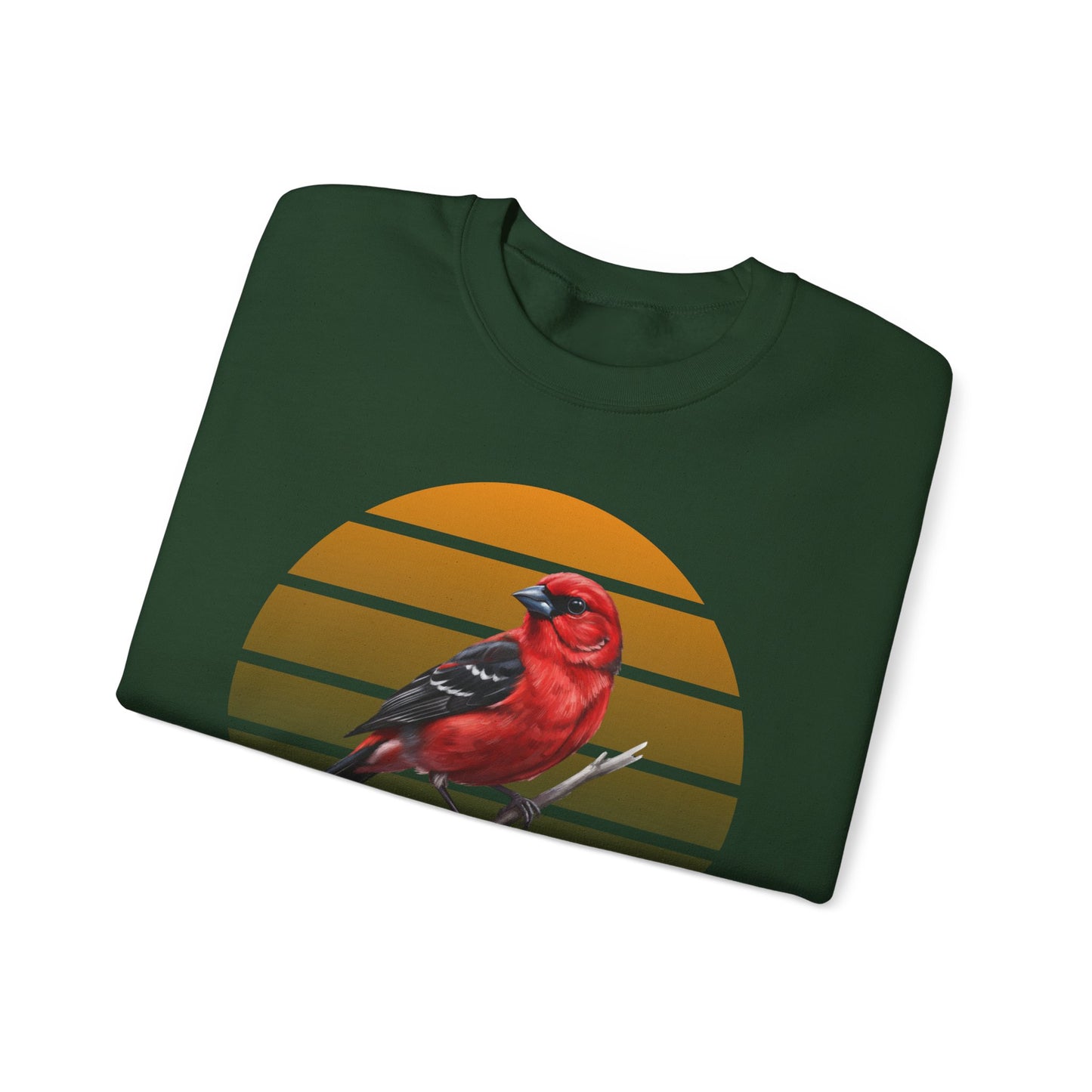 Scarlet Tanager Sweatshirt | Bird Watcher Crewneck | Unisex Songbird Gift for Bird Lovers