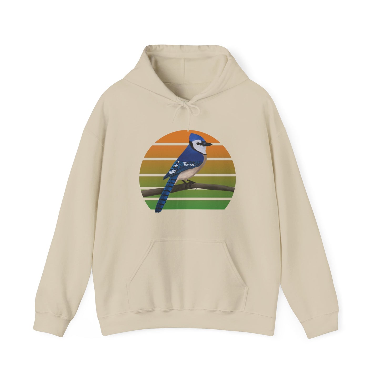 Blue Jay Bird Hoodie