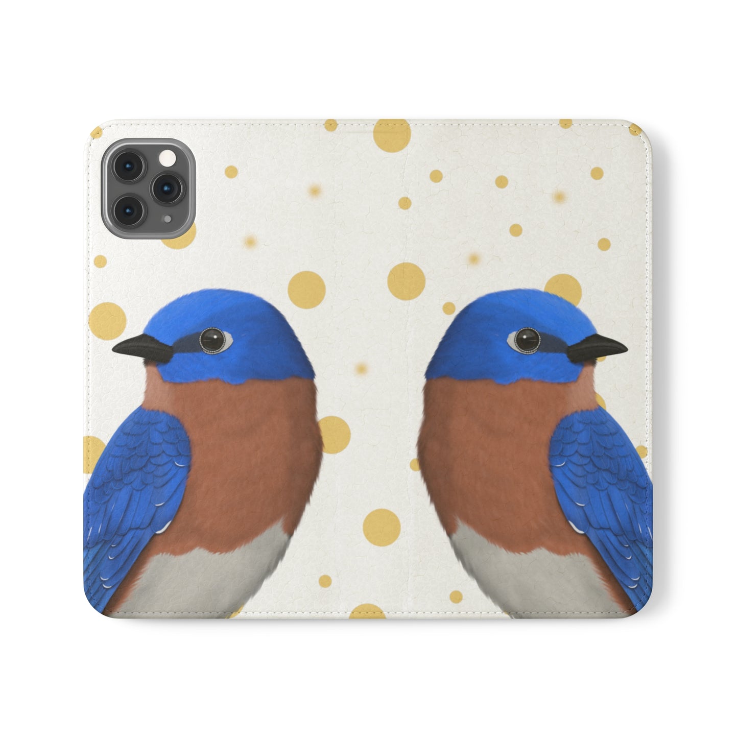 Bluebird Bird Art Phone Flip Case