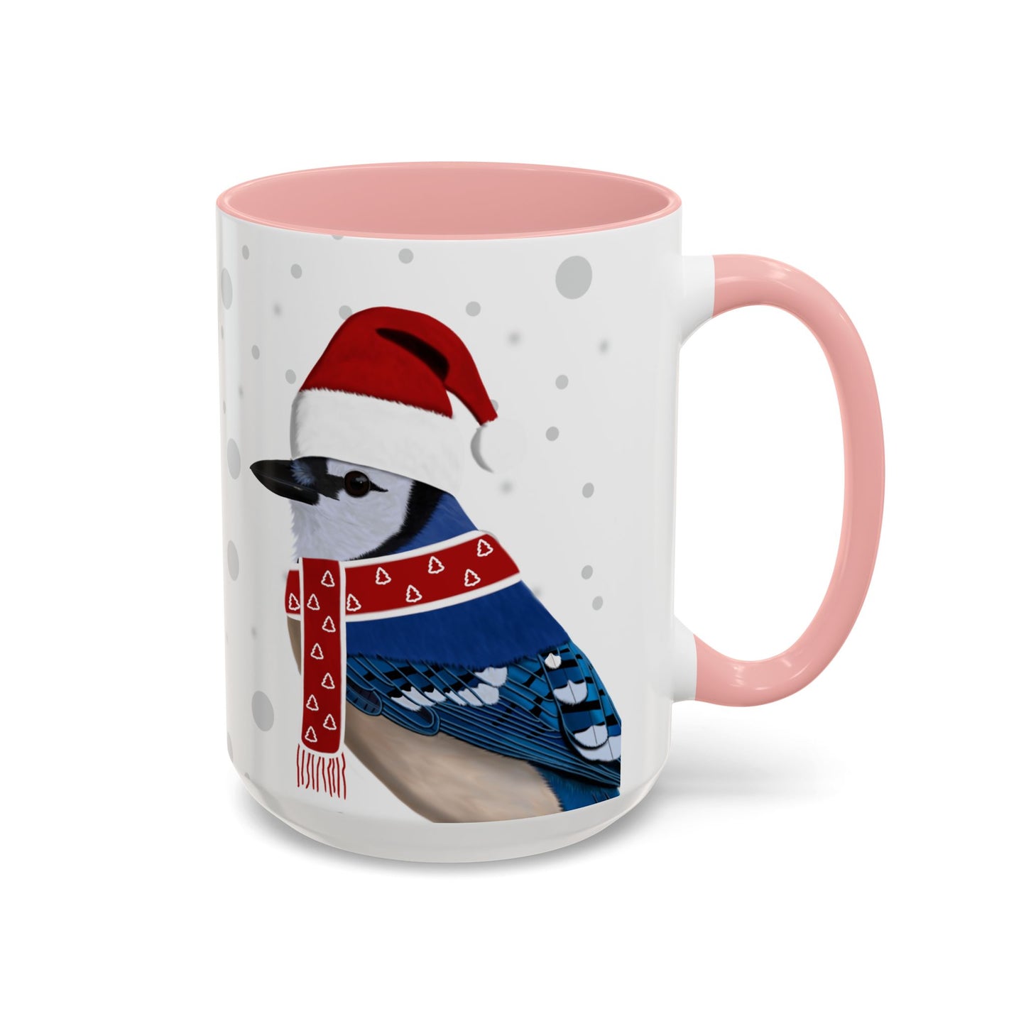 Blue Jay Christmas Bird Coffee Mug