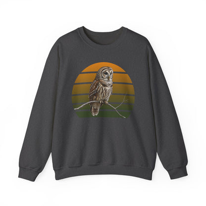 Barred Owl Sweatshirt | Unisex Bird Lover Pullover | Wildlife Birder Gift | Bird Crewneck
