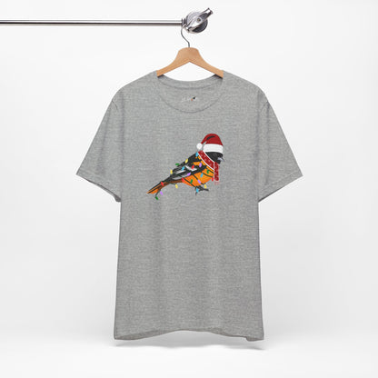 Baltimore Oriole with Fairy Lights Christmas Bird T-Shirt