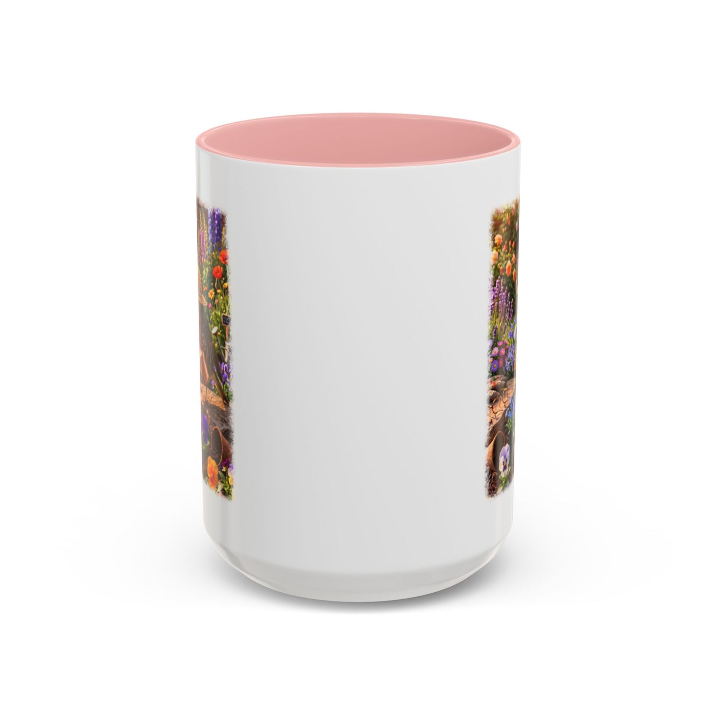 Robin Rosi Watering Flowers Mug for Bird Lovers