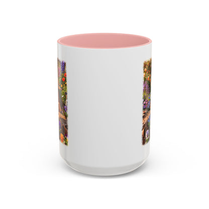 Robin Rosi Watering Flowers Mug for Bird Lovers