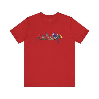 Birds on a Branch T-Shirt Bluebird Cardinal Blue Jay Bird Watcher Bird Lover