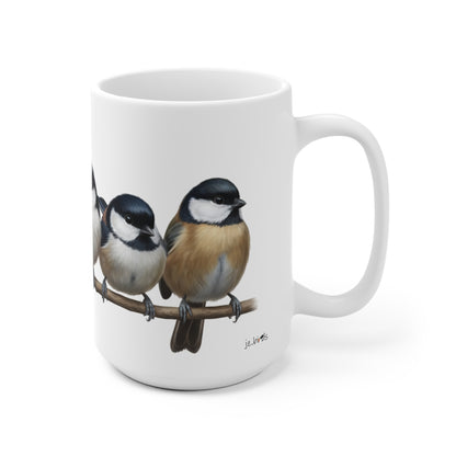 Meisen Tasse Vögel auf einem Ast Vogelmotiv für Vogelbeobachter und Vogelfreunde