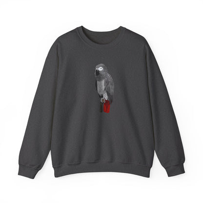 Grey Parrot Bird Watcher Biologist Crewneck Sweatshirt