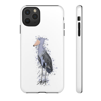 Schuhschnabel Vogel iPhone & Google Pixel Vogelmotiv Handyhülle Weiß