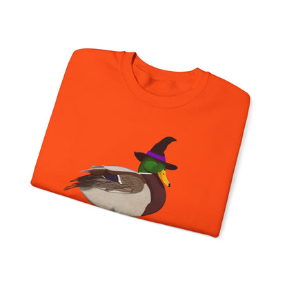 Mallard Halloween Witch Birdwatcher Biologist Bird Sweatshirt