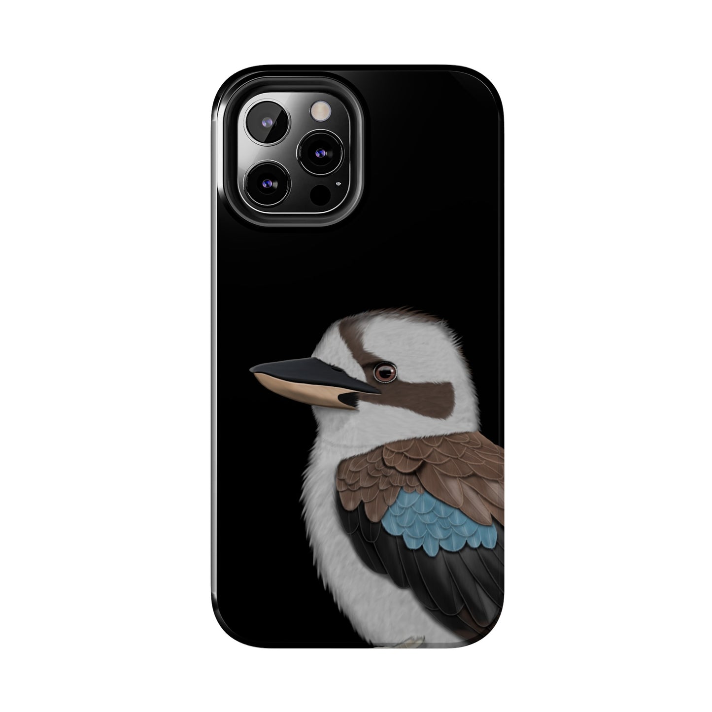 Kookaburra Bird Art Tough Phone Case Black