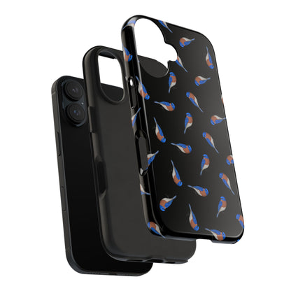 Bluebird iPhone Case Black – Premium Tough Phone Cover for Bird Lovers