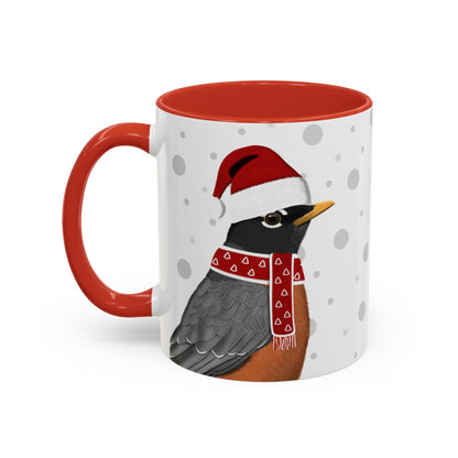 Robin Christmas Bird Coffee Mug