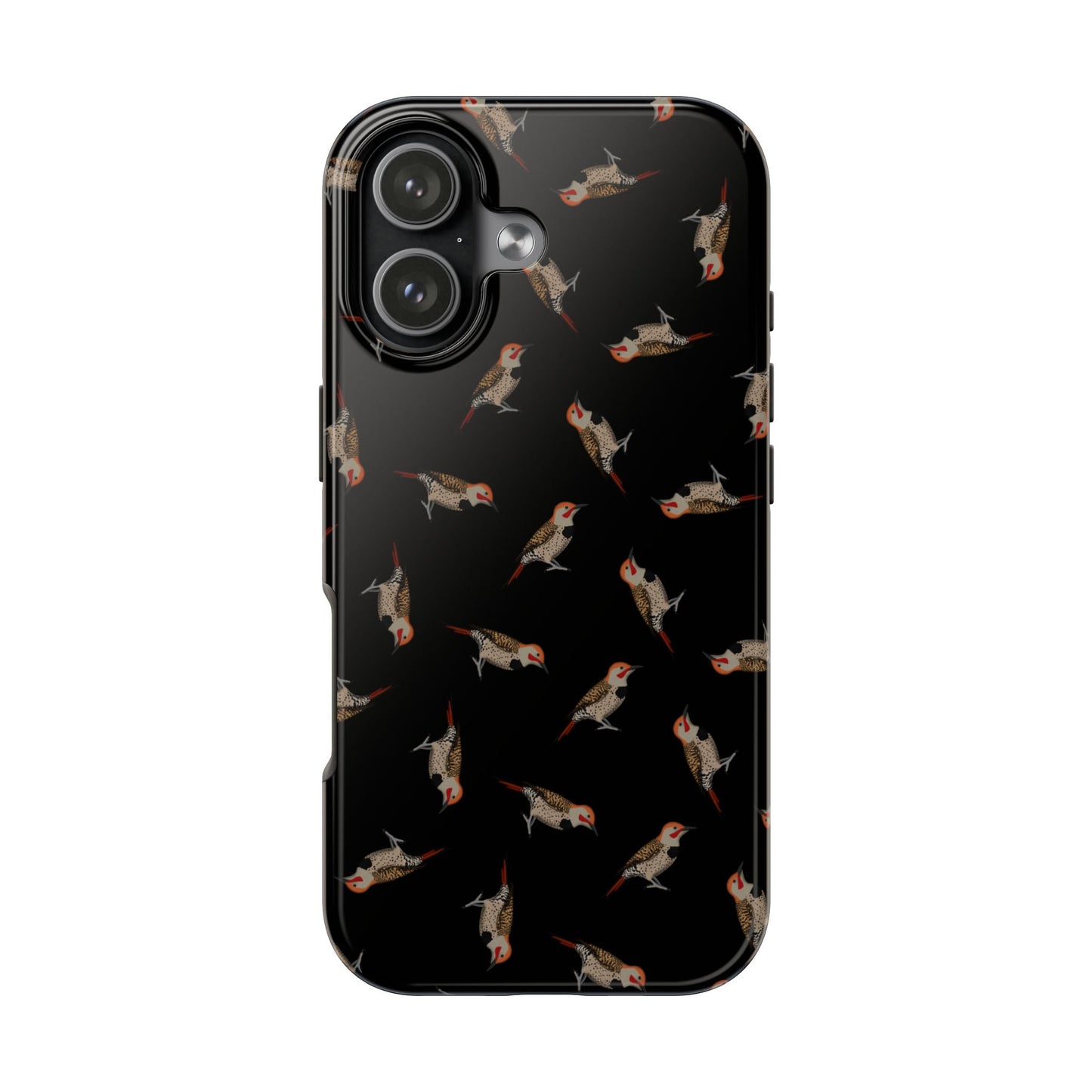 Northern Flicker iPhone Case Black – Premium Tough Phone Cover for Bird Lovers