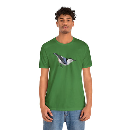 White Breasted Nuthatch Bird Tee - jz.birds