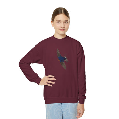 Barn Swallow Bird Birdwatching Youth Crewneck Sweatshirt