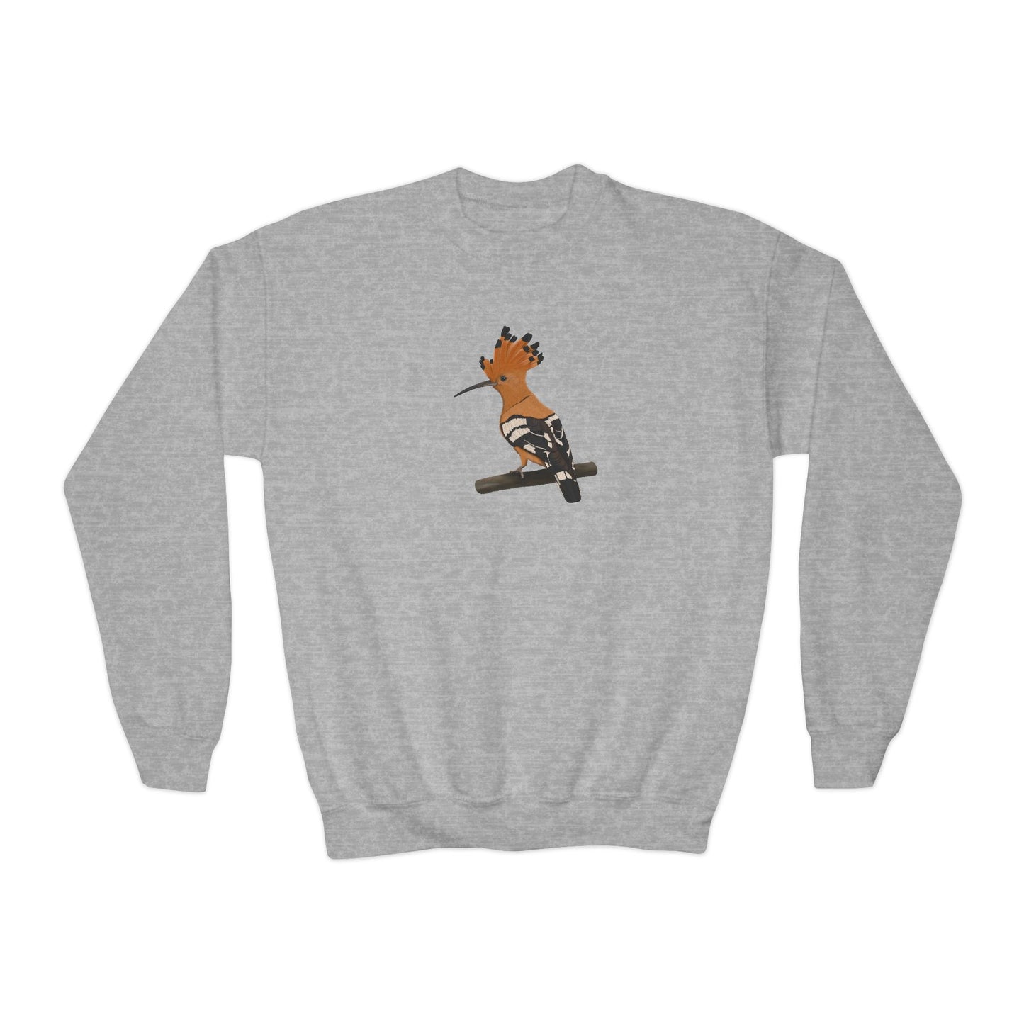 Hoopoe Bird Birdwatching Youth Crewneck Sweatshirt