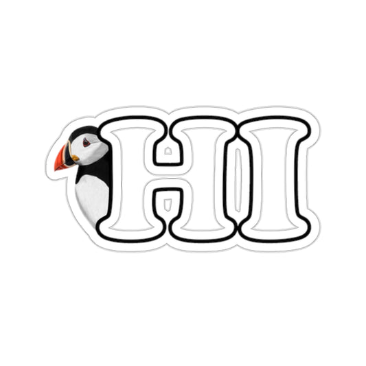 Puffin Hi Bird Kiss-Cut Sticker