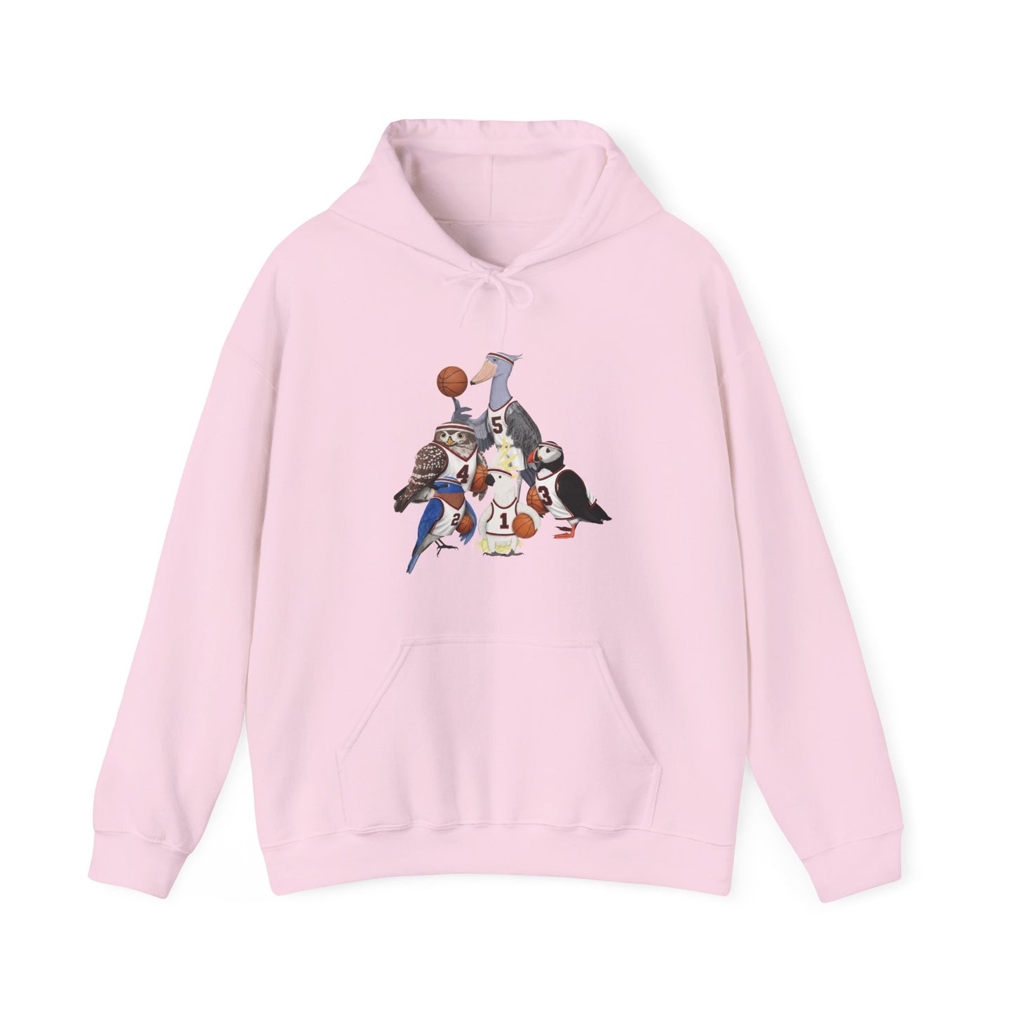 面白いバスケットボールバードパーカー - ユニークなバスケットボールファンへのギフト - 選手向けのソフトなユニセックスジャンパー