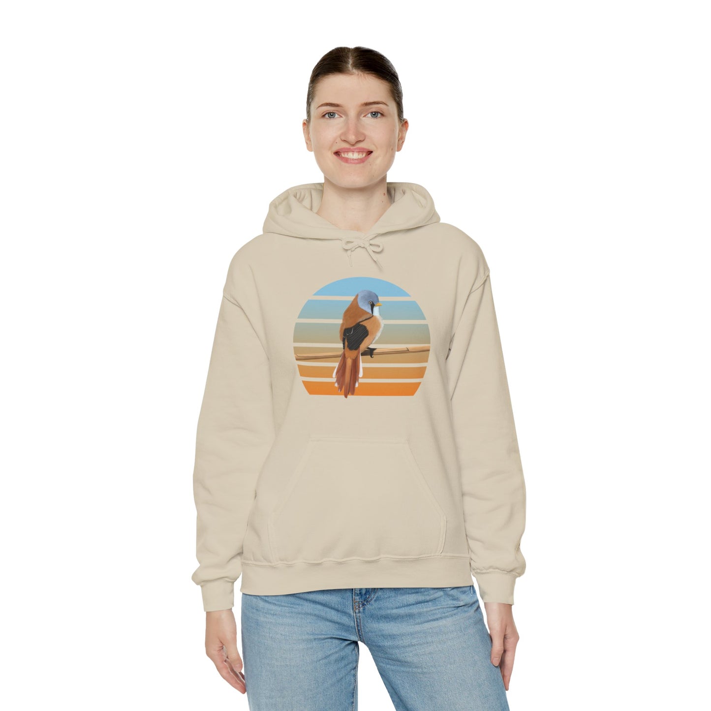 Bearded Reedling Bird Hoodie