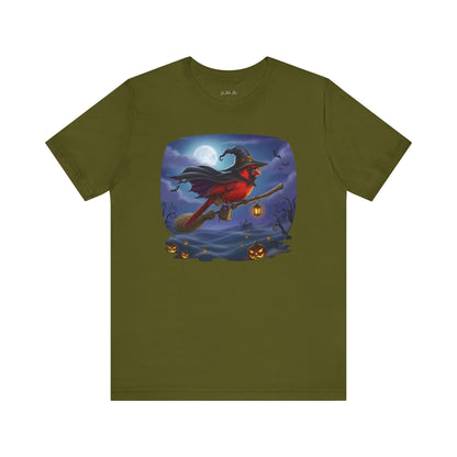 Cardinal Halloween Bird T-Shirt - Spooky Halloween Costume for Bird Lovers