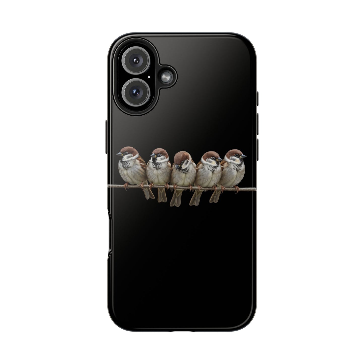 鳥のアートが描かれたツバメの二層式iPhoneケース – 鳥類学者や鳥好きの方へのプレゼントに最適