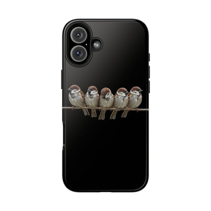 鳥のアートが描かれたツバメの二層式iPhoneケース – 鳥類学者や鳥好きの方へのプレゼントに最適