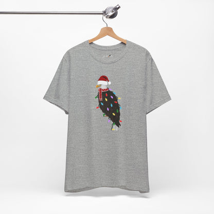 Bald Eagle with Fairy Lights Christmas Bird T-Shirt