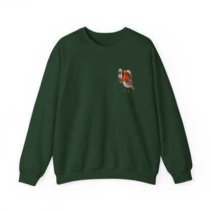 Robin Rosi Ice Cream Pocket Premium Sweatshirt for Bird Lovers