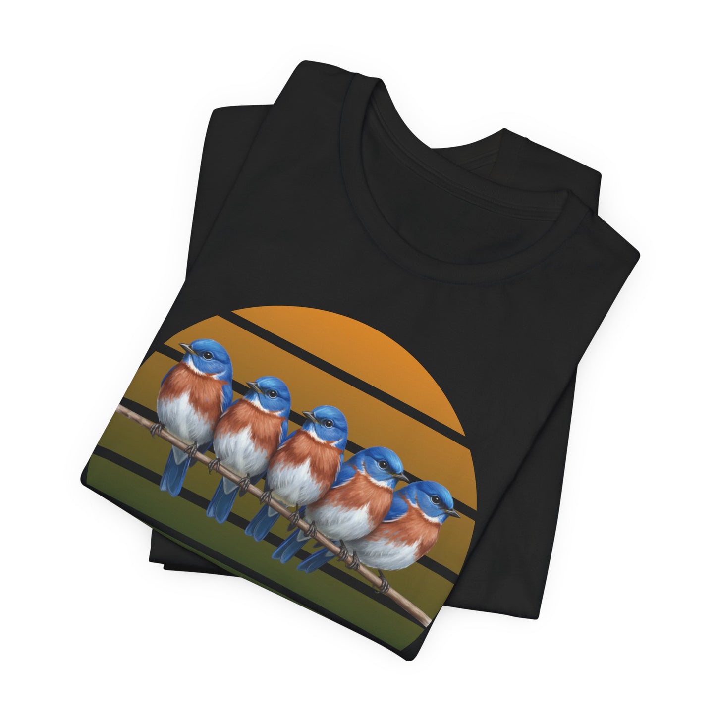 Bluebird Premium T-Shirt | Unique Birdwatcher & Birder Gift by jz.birds