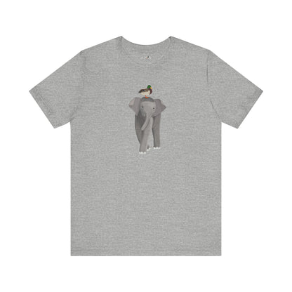 Elephant with Mallard Duck Birds Birding & Birdwatching T-Shirt