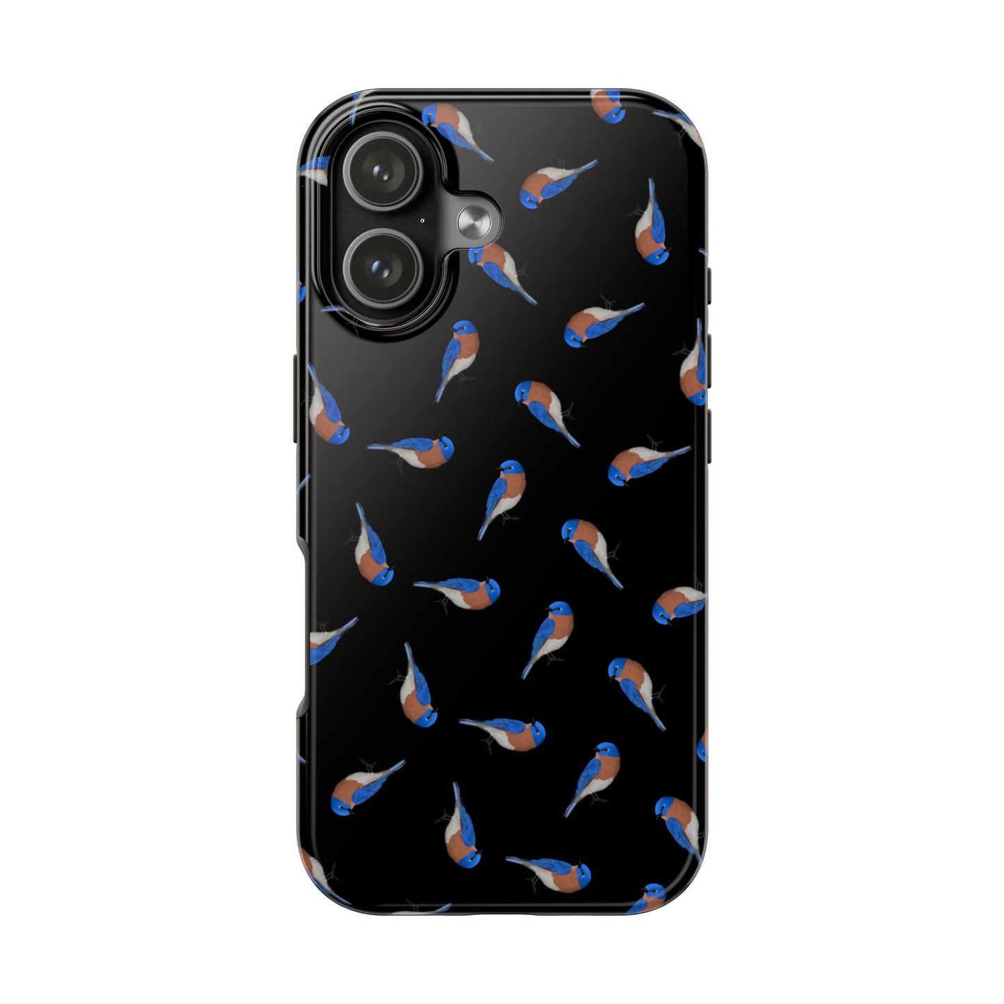 Bluebird iPhone Case Black – Premium Tough Phone Cover for Bird Lovers