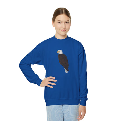 Bald Eagle Bird Birdwatching Youth Crewneck Sweatshirt