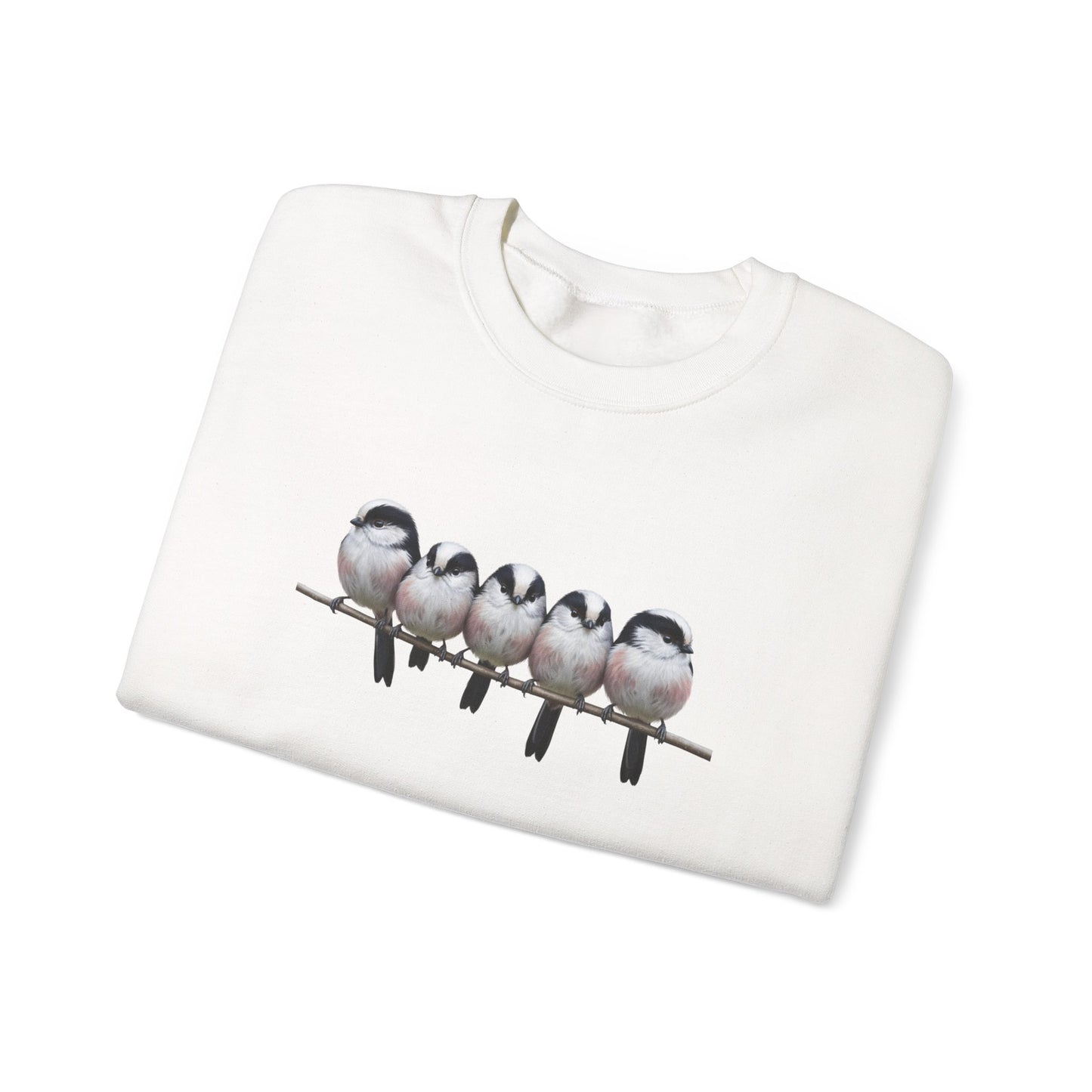 Long Tailed Titmouse Sweatshirt | Bird Watcher Crewneck | Unisex Songbird Gift for Bird Lovers